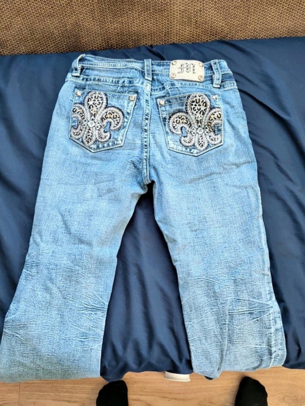 Miss Me High-Rise Boot Y9593BL Boot Cut Jeans Blue Waist 29